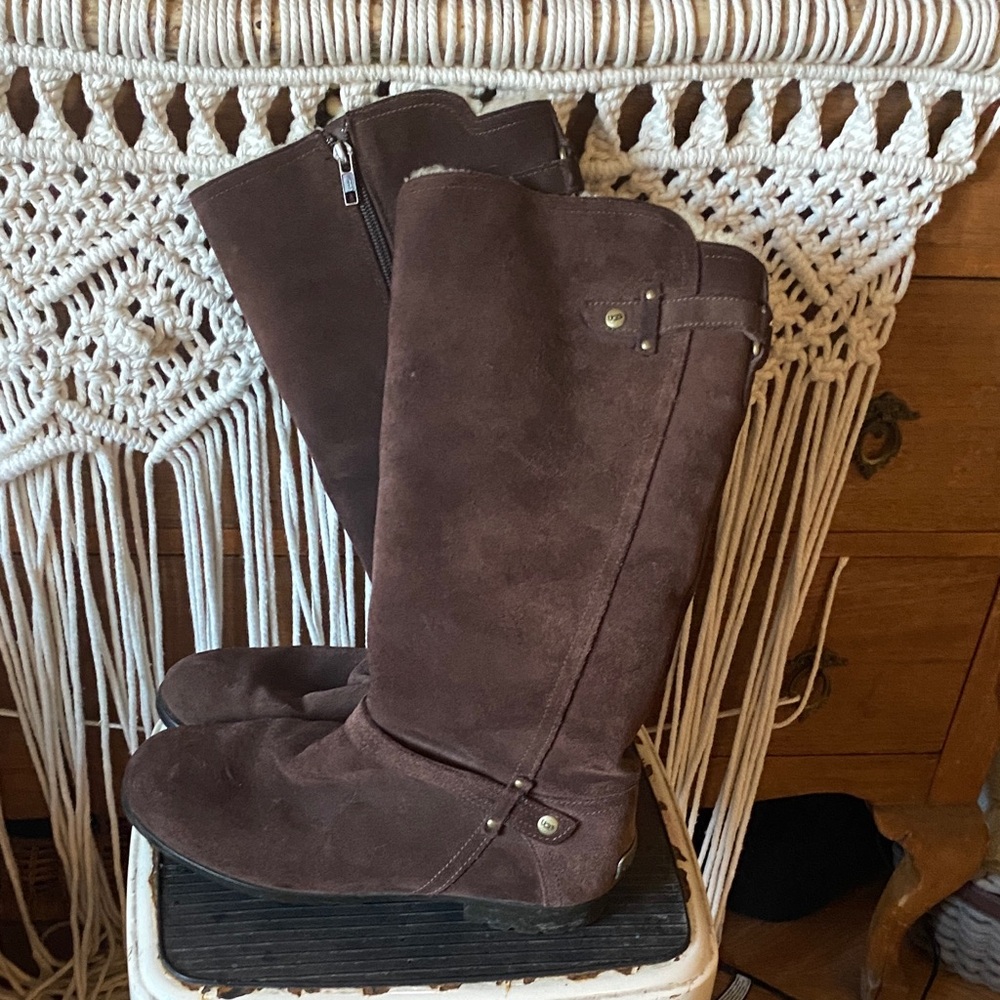 UGG Chocolate Suede Boots